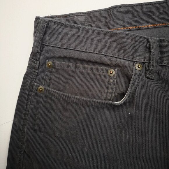 Dockers Men's Size 38/32 Dark Grey Straight Fit Corduroy Pants - Picture 5 of 16